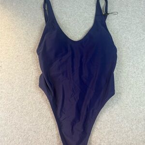 RELLECIGA navy thong one-piece swimsuit